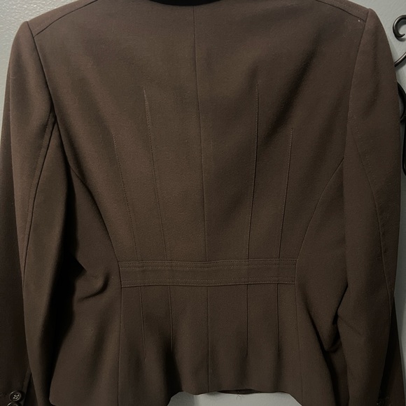 Emma James Petites Blazer/Jacket, Chocolate Brown, Size 10 Petite - Picture 3 of 4